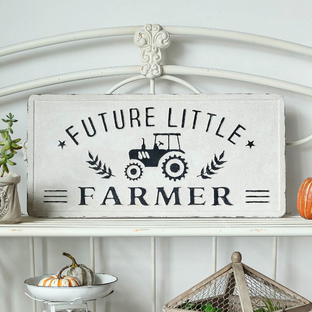 Future Little Farmer Iron Wall Sign