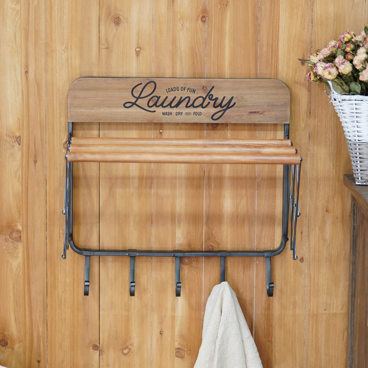 Nordic Style Wooden Towel Hook, Organizer Towel Hanger Rack Handmade Craft  for