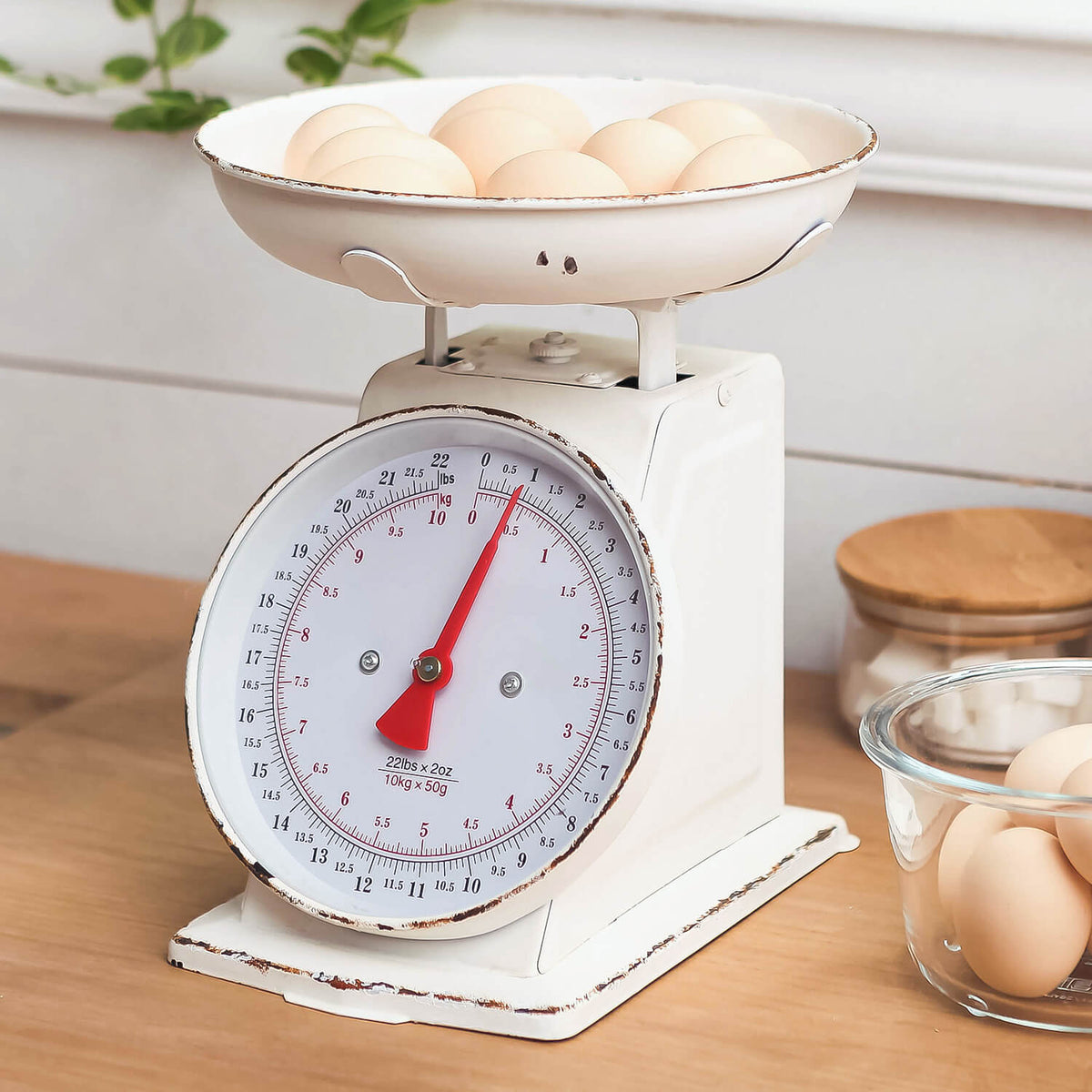 1900s Antique Kitchen Scale farmhouse rustic primitive black Household Scale 24 Pounds on sale Grit Publishing Co