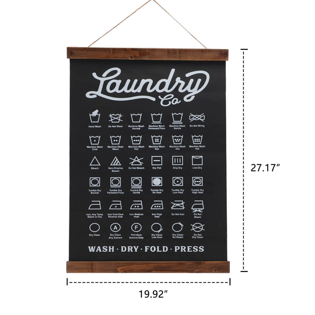 Original Barn丨Laundry Symbols Paper Scroll Sign