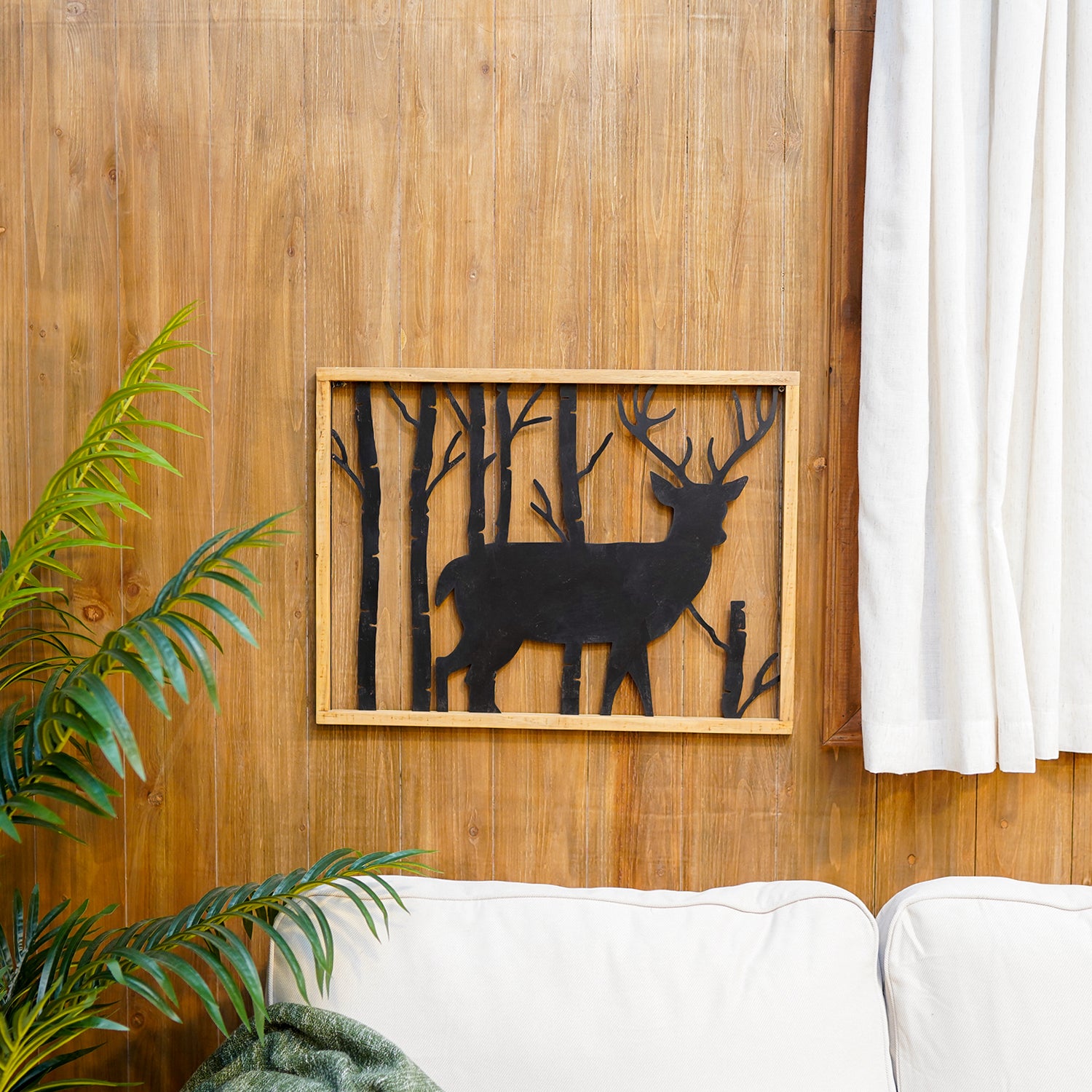 Honoson Forest Animal Rustic Wall Art Decor