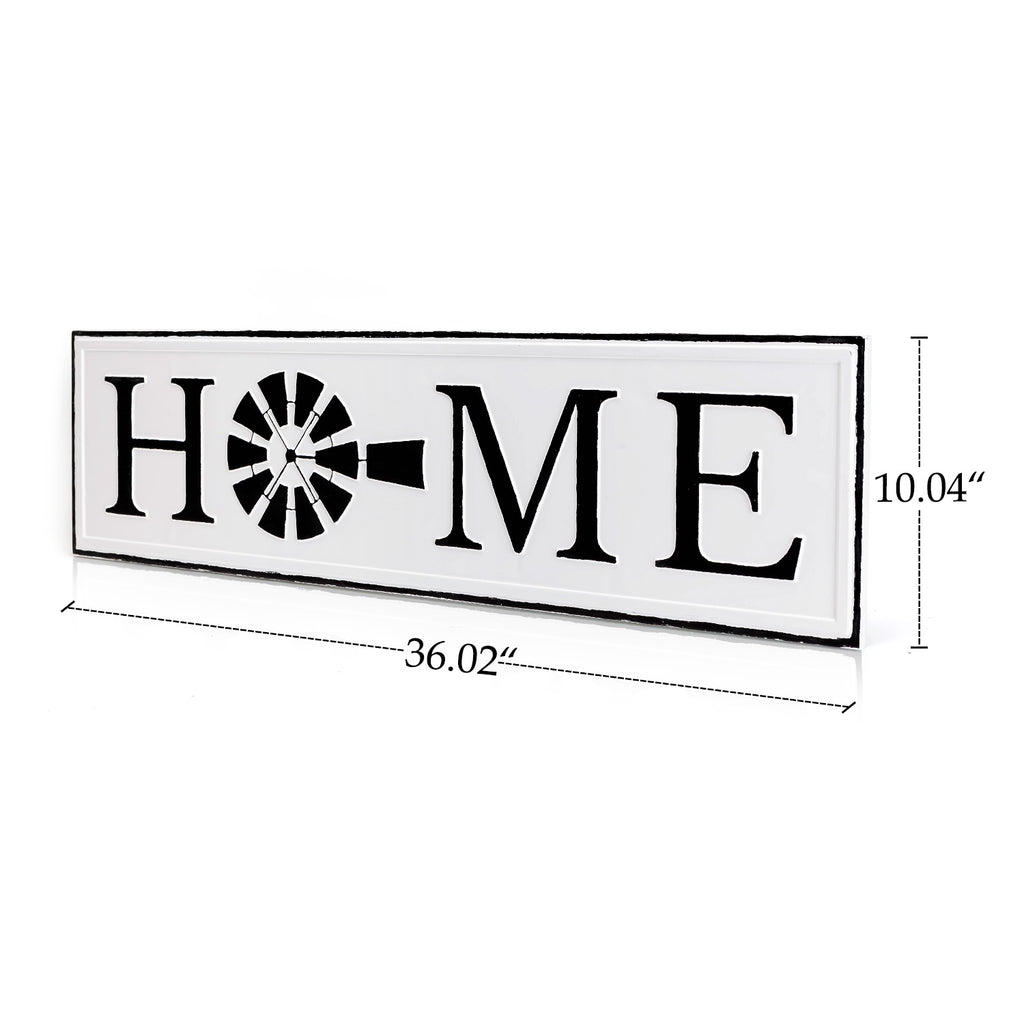 Windmill Home Iron Wall Sign